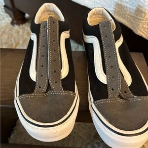 Vans Old Skool Off The Wall Mens Black/Pewter Shoes (Mens Size 5)